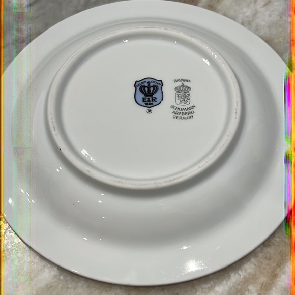 Bavaria Schumann Red Bird Cardinal Ashtray Bowl Arzberg Germany Golden Crown 6” - Picture 4 of 5